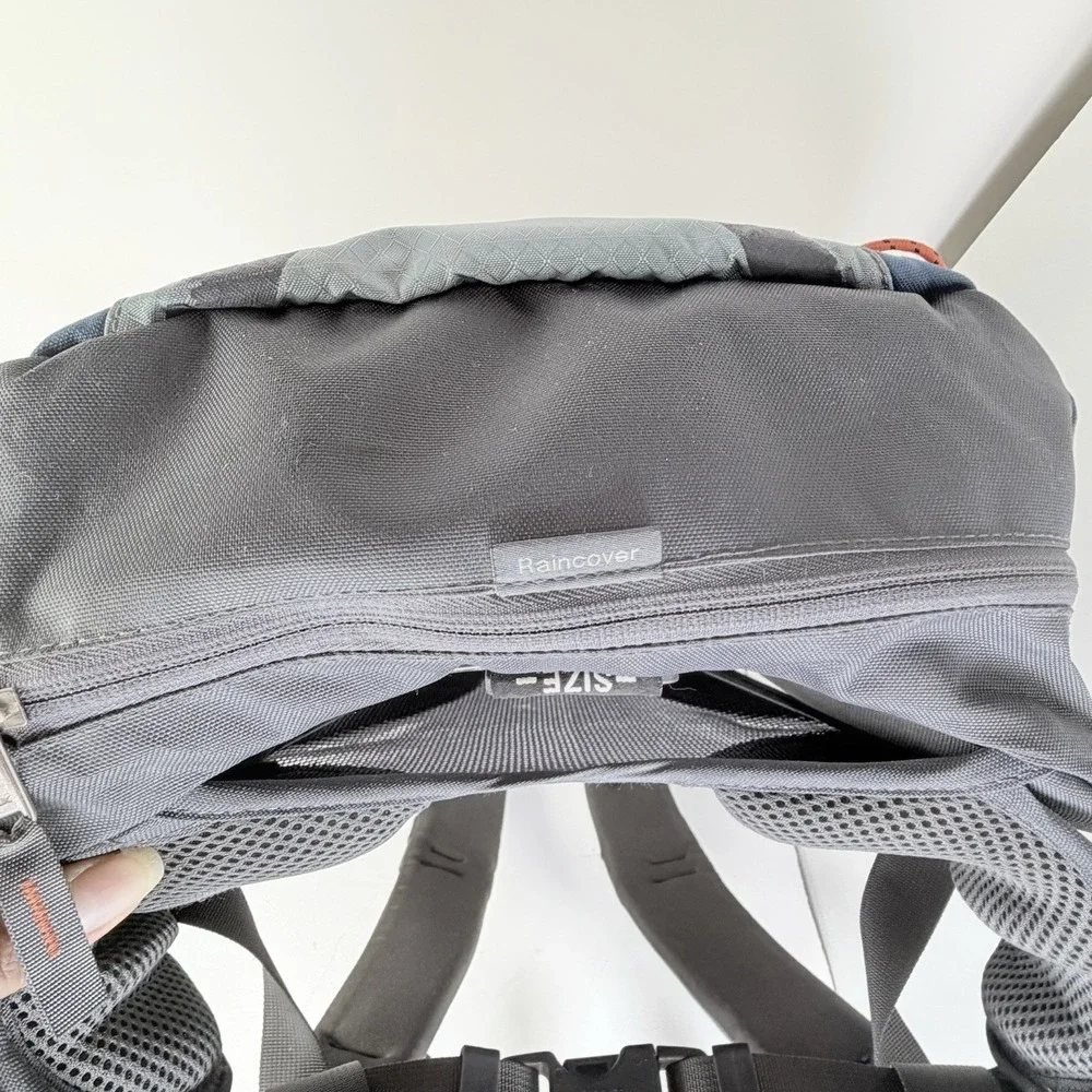 VAUDE Brenta 26 Hiking Backpack Blue Gray Ventilated Back Panel Rain Cover Sz M